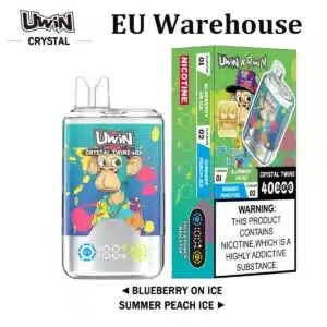 Dubbele smaak Uwin Twins 40000 Puffs Crystal - Volledige test en review 2025 | PUFF9Kimgi uwin randm twins puffs crystal x