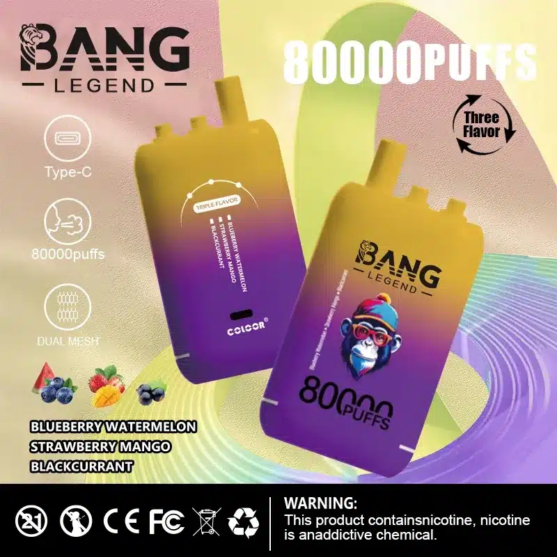 Bang Legend 80K Saveurs Fruitées