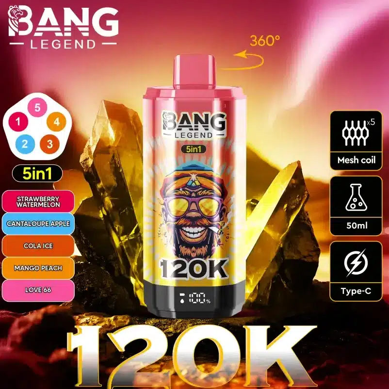 Bang Legend 120K - Ensemble saveurs