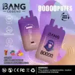 Bang Legend 80K Puffs: Der ultimative Leitfaden 2025 – Testbericht, Analyse und ausführliche Bewertung