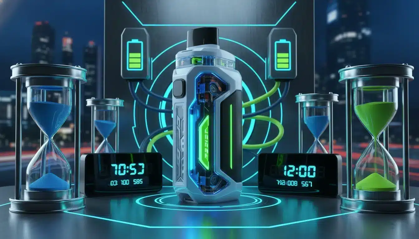 NoticiasVida útil de un Puff 100k: ¿cuánto dura realmente? imagen fotorrealista de un Puff K Vape destacado