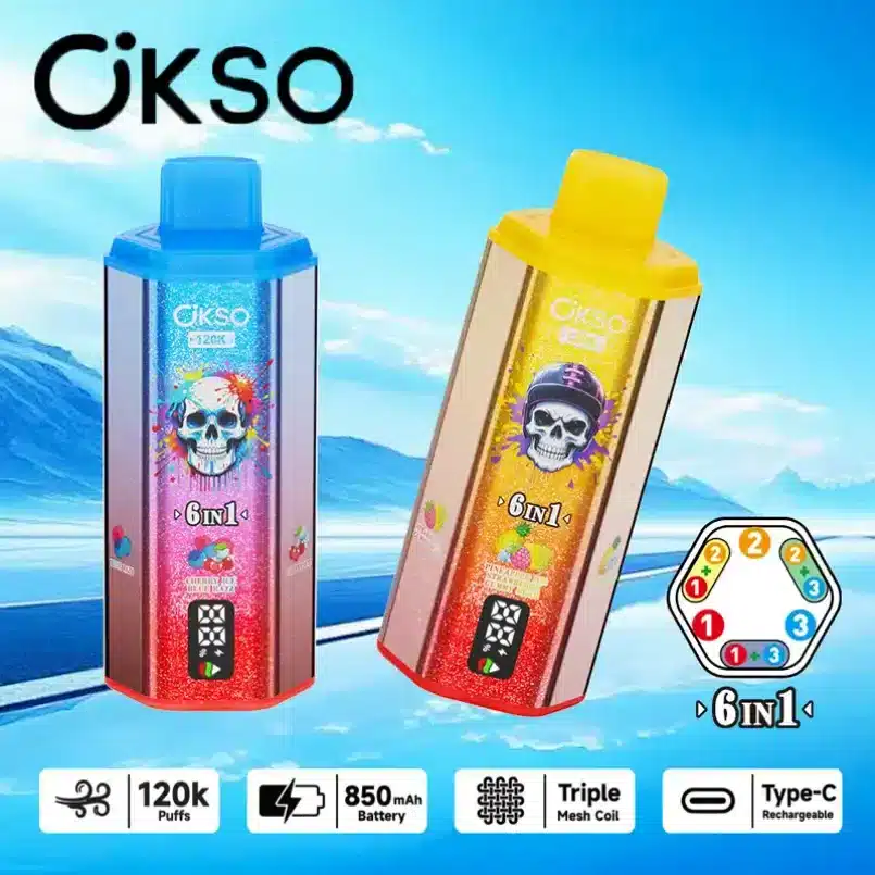 OKSO 120K Puffs 6 en 1 Vape