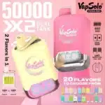Double FlavorVAPSOLO Twins Pro 50,000 Puffsvapsolo twins kx