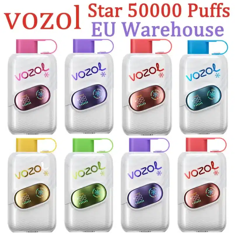 Vozol Star 50k E-Zigarette mit sanftem Zug Entrepôt européen Vozol Star 50K 50000 Puffs Click Adjustable Ice – Bild 1